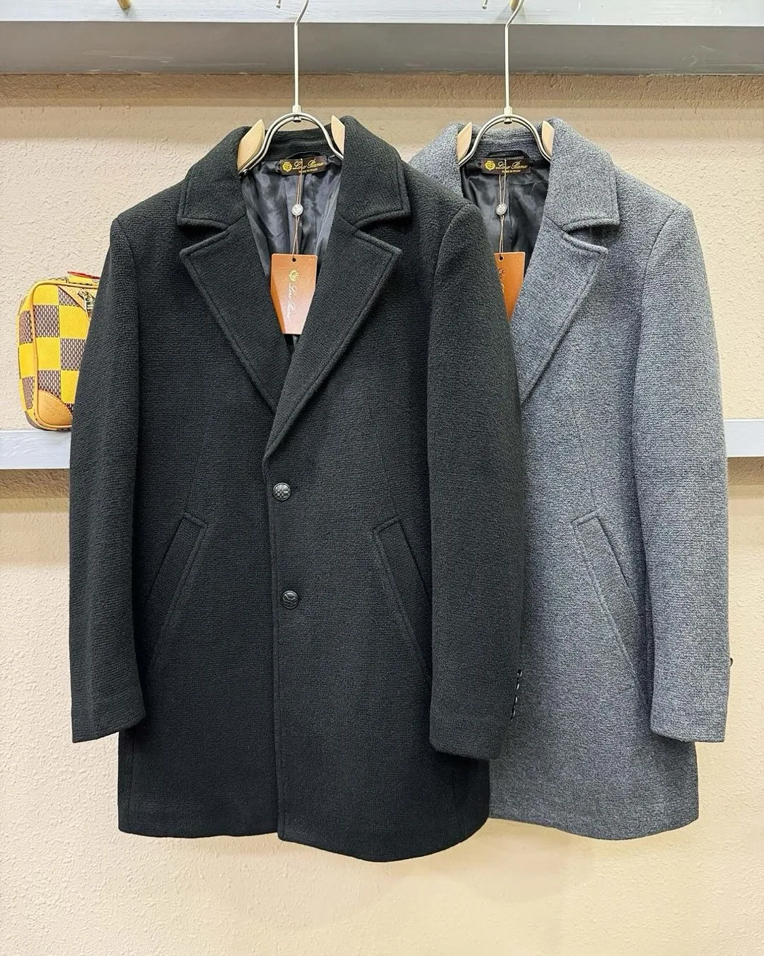 single-breasted wool overcoat