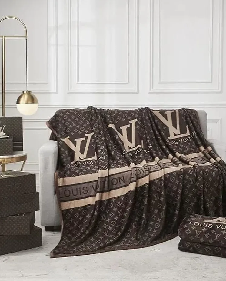 Louis Vuitton Monogram throw blanket