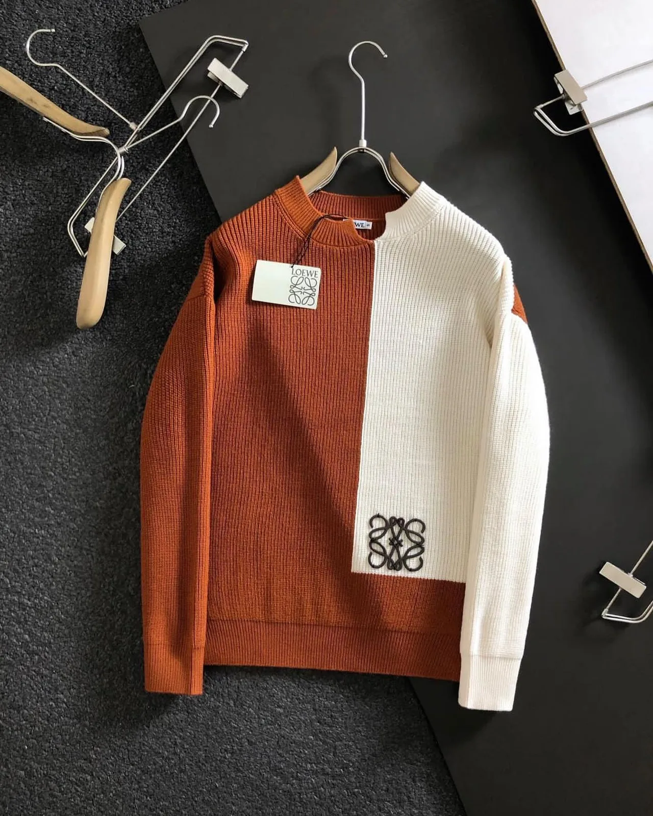 Loewe Anagram colorblock sweater