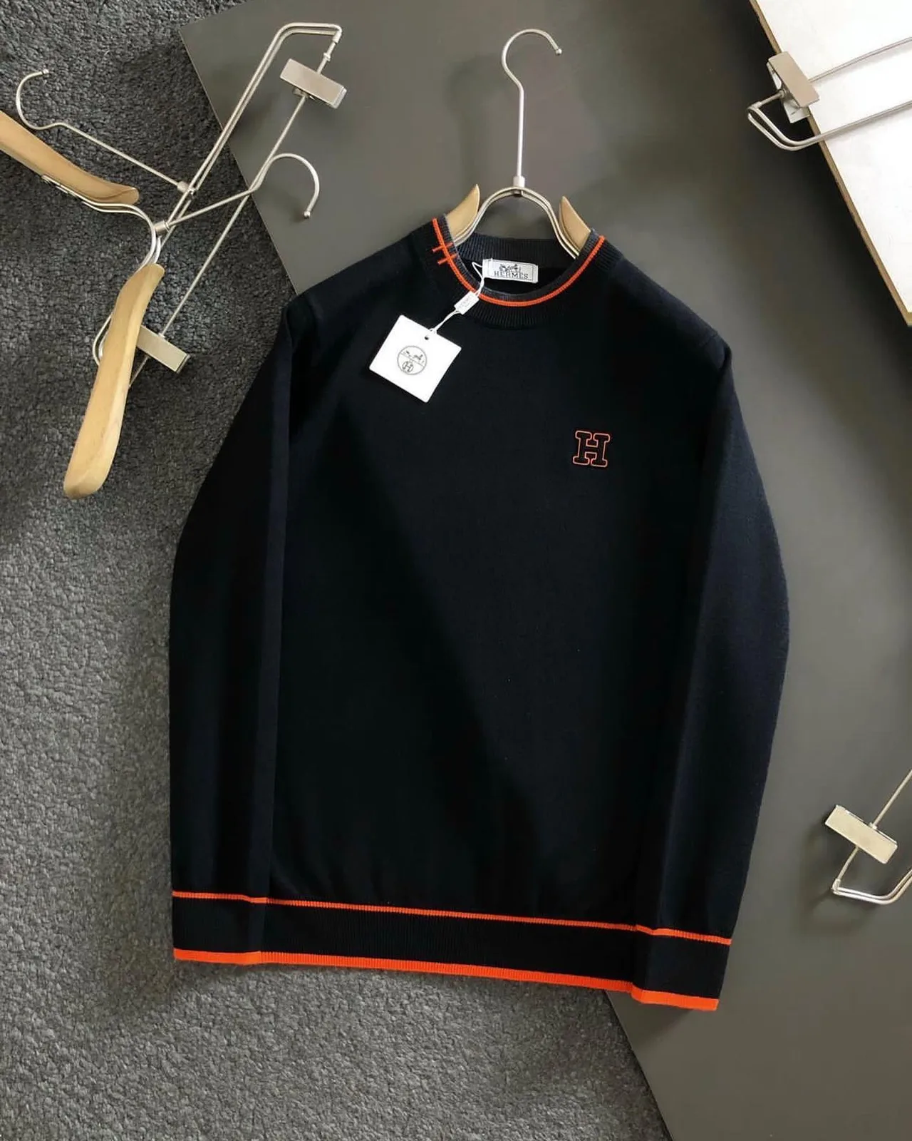 Fendi stripe-trim knit sweater