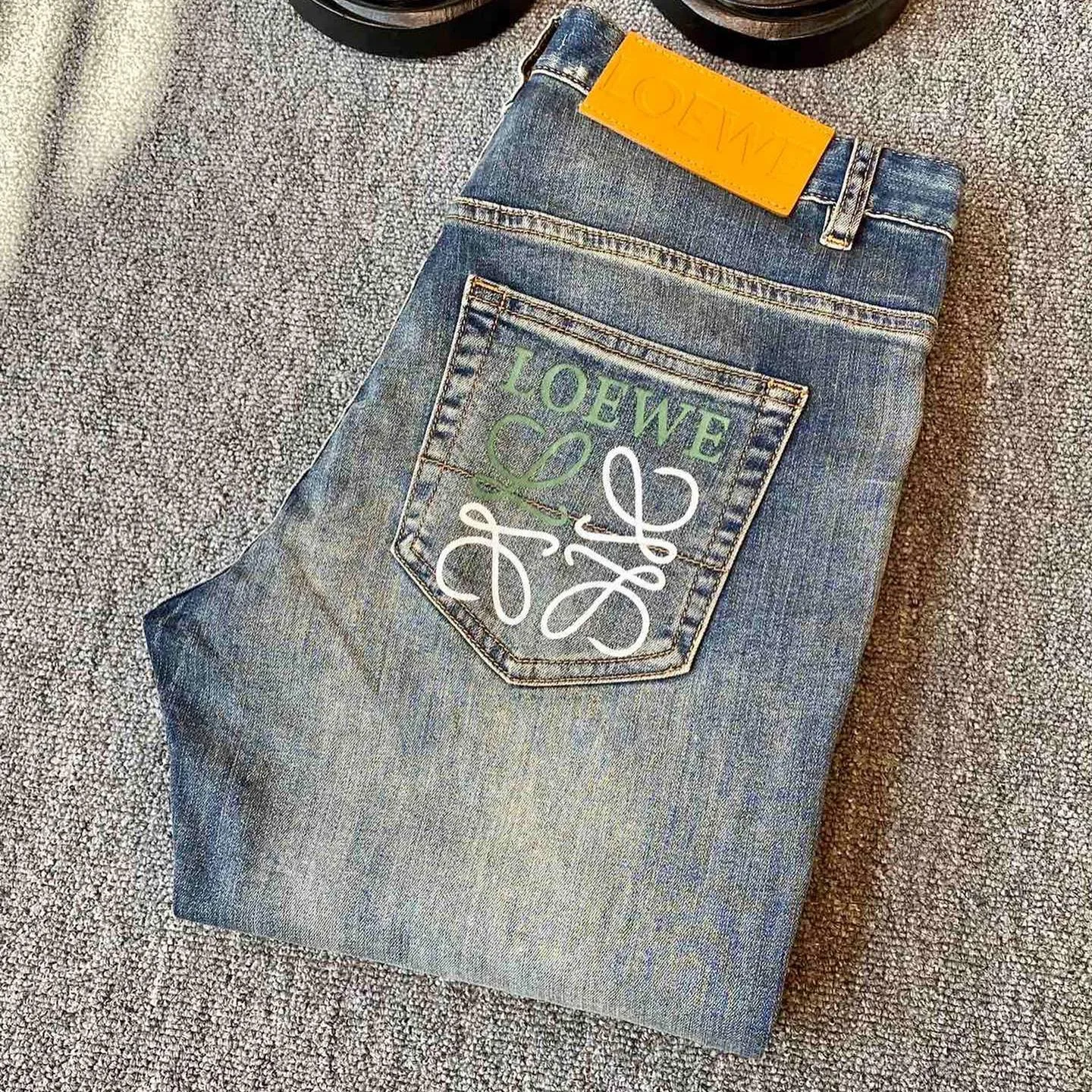 Loewe Anagram denim jeans