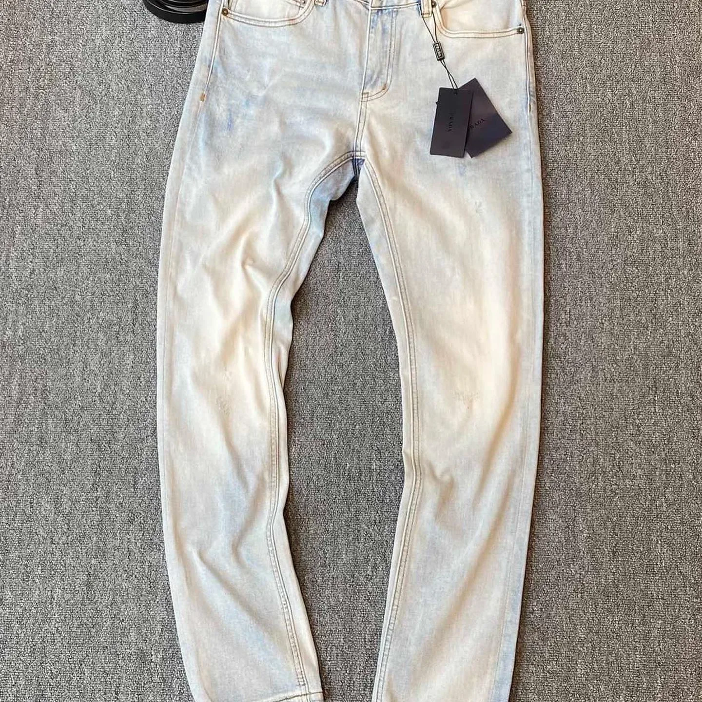 Prada triangle-logo denim jeans photo 2
