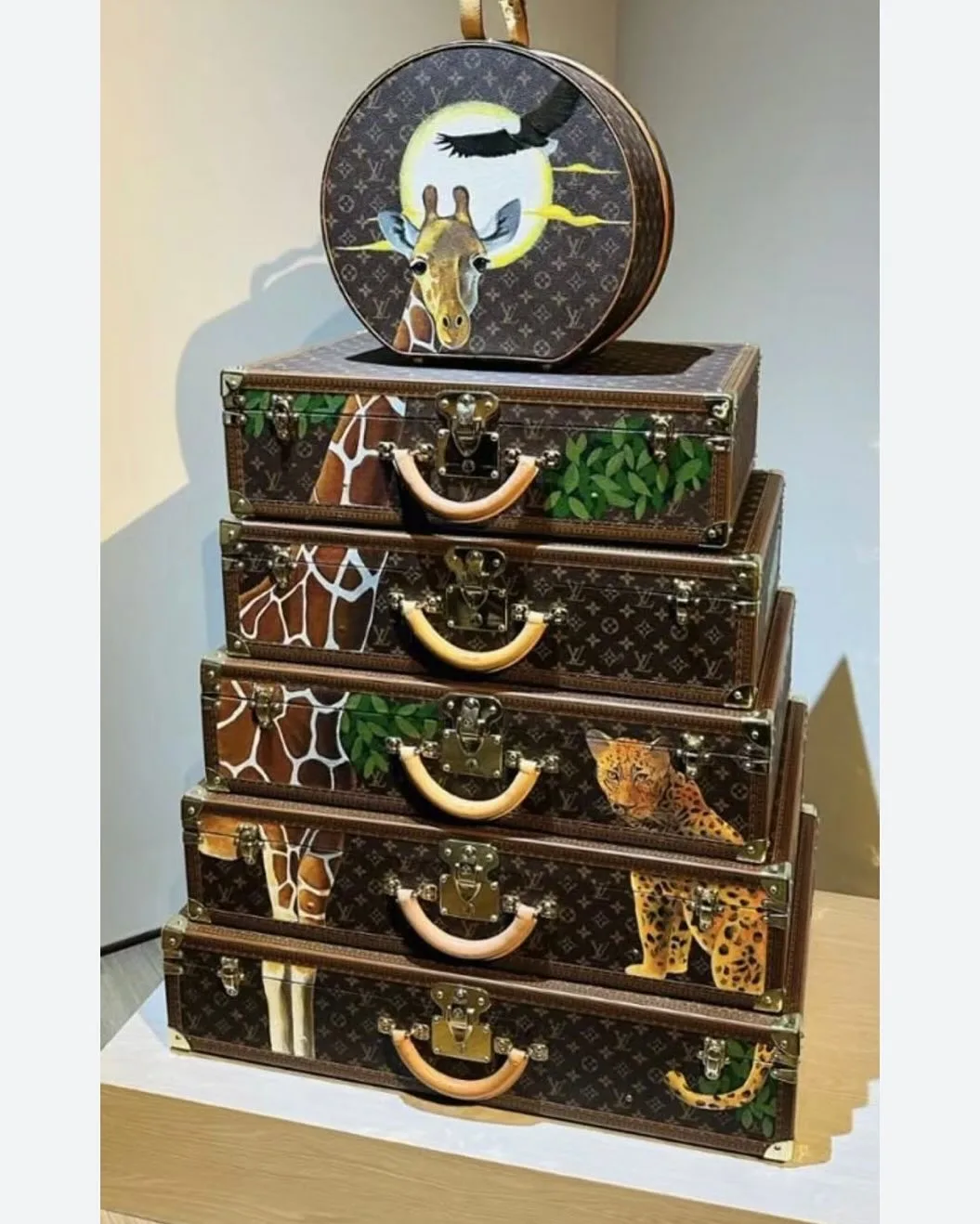 Louis Vuitton Decorative Trunk Stack