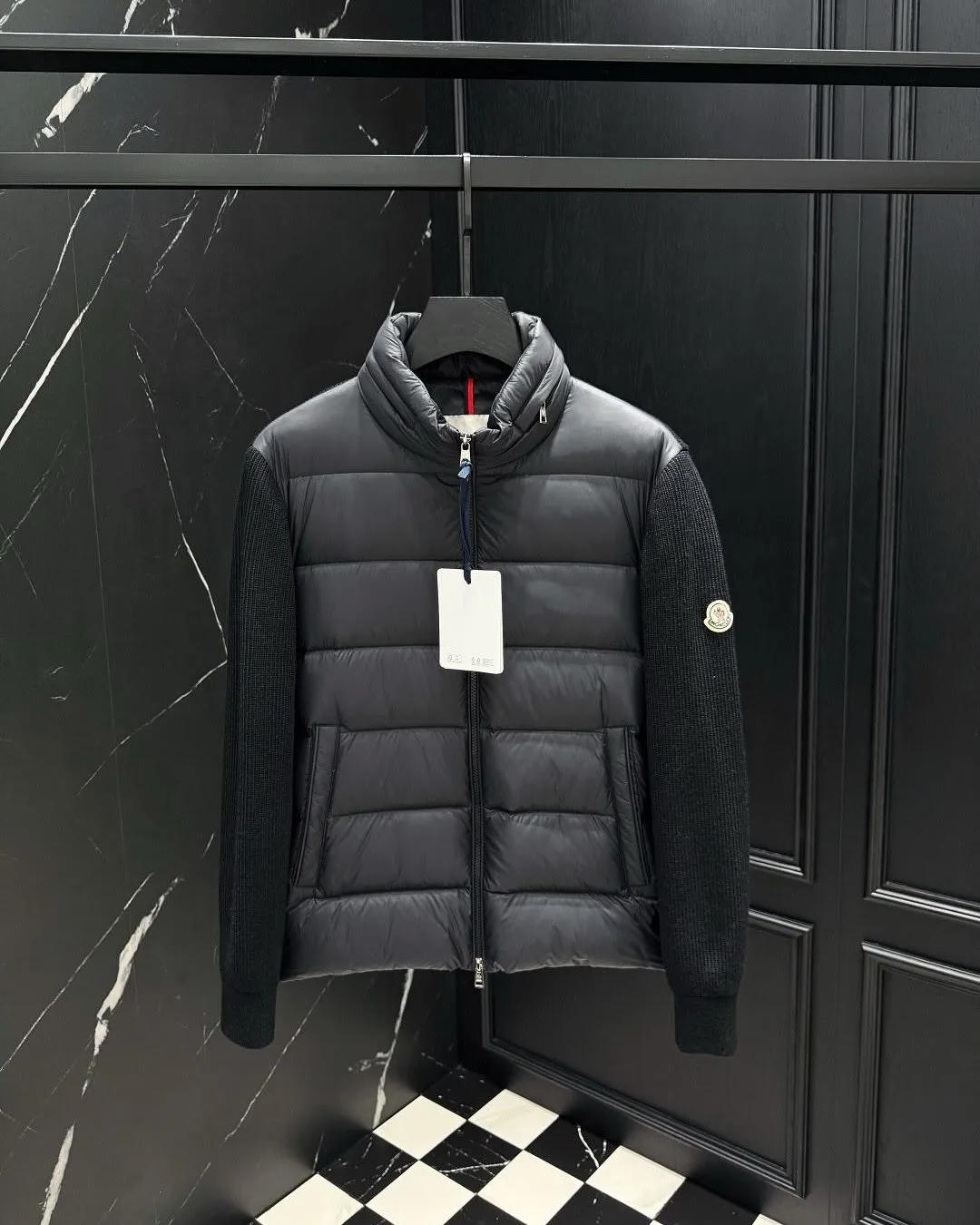 Moncler Knit-Sleeve Padded Jacket photo 2