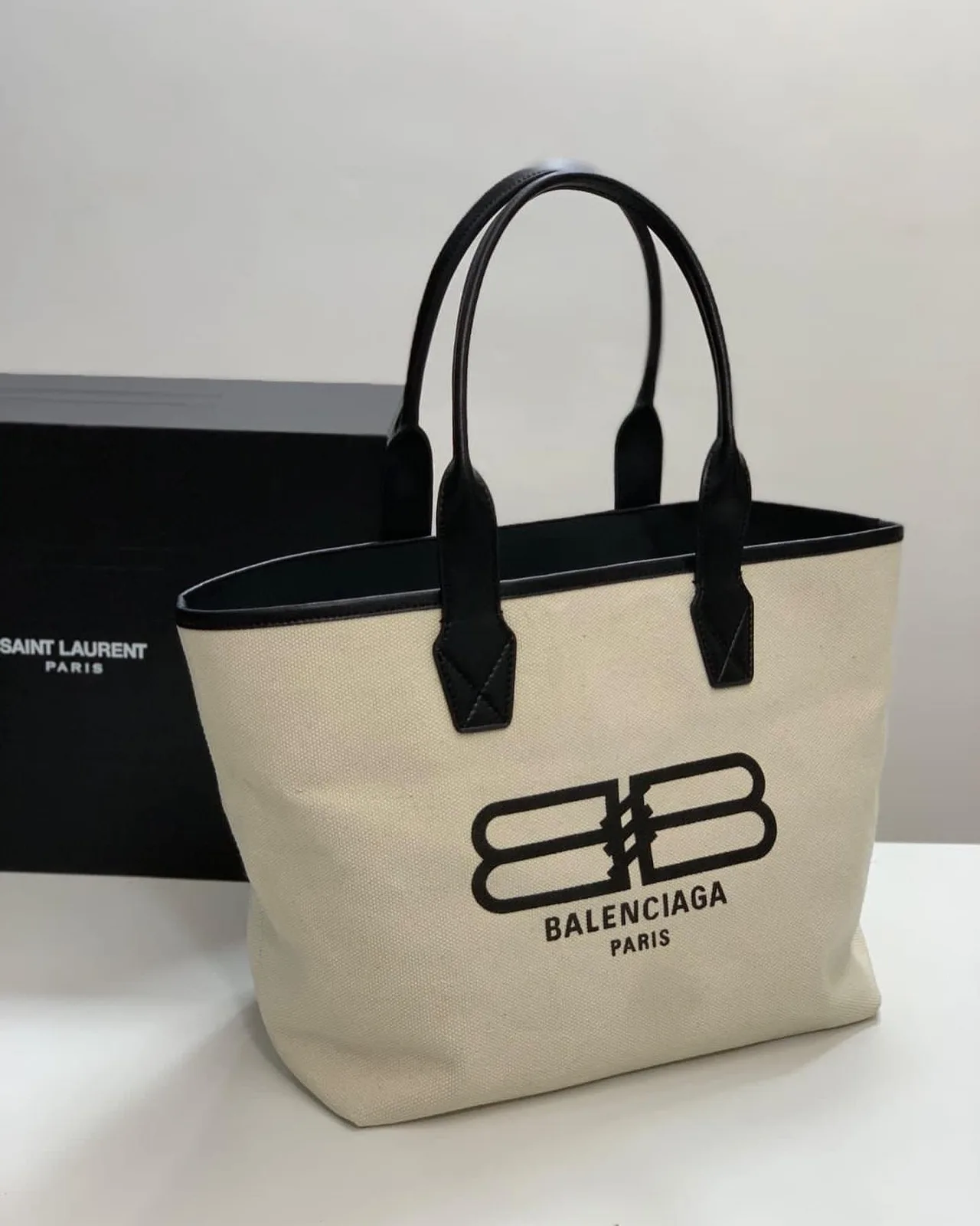 Balenciaga BB Logo Tote