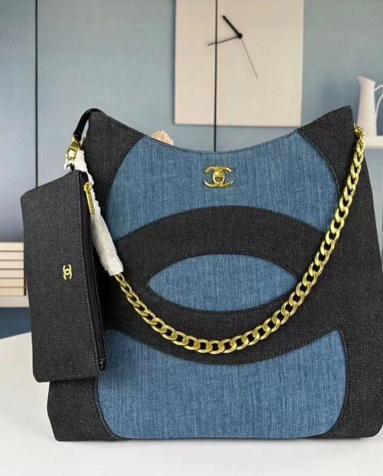 Chanel Denim Hobo