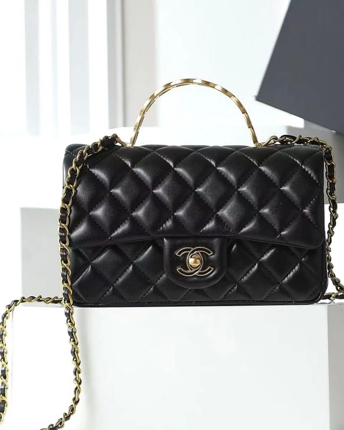 Chanel Classic Flap with top handle photo 4