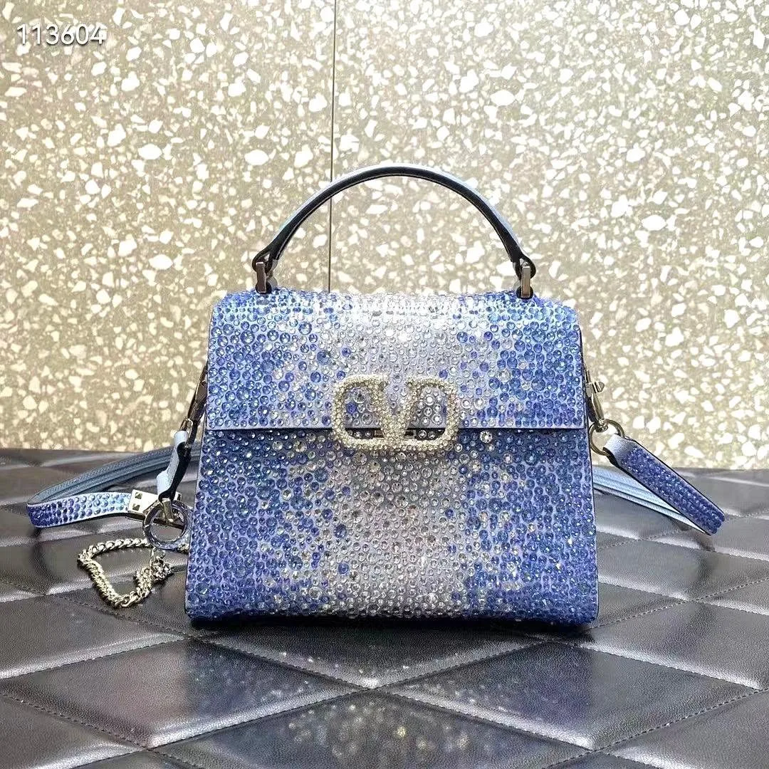 Valentino VSling Crystal Top-Handle Bag photo 3