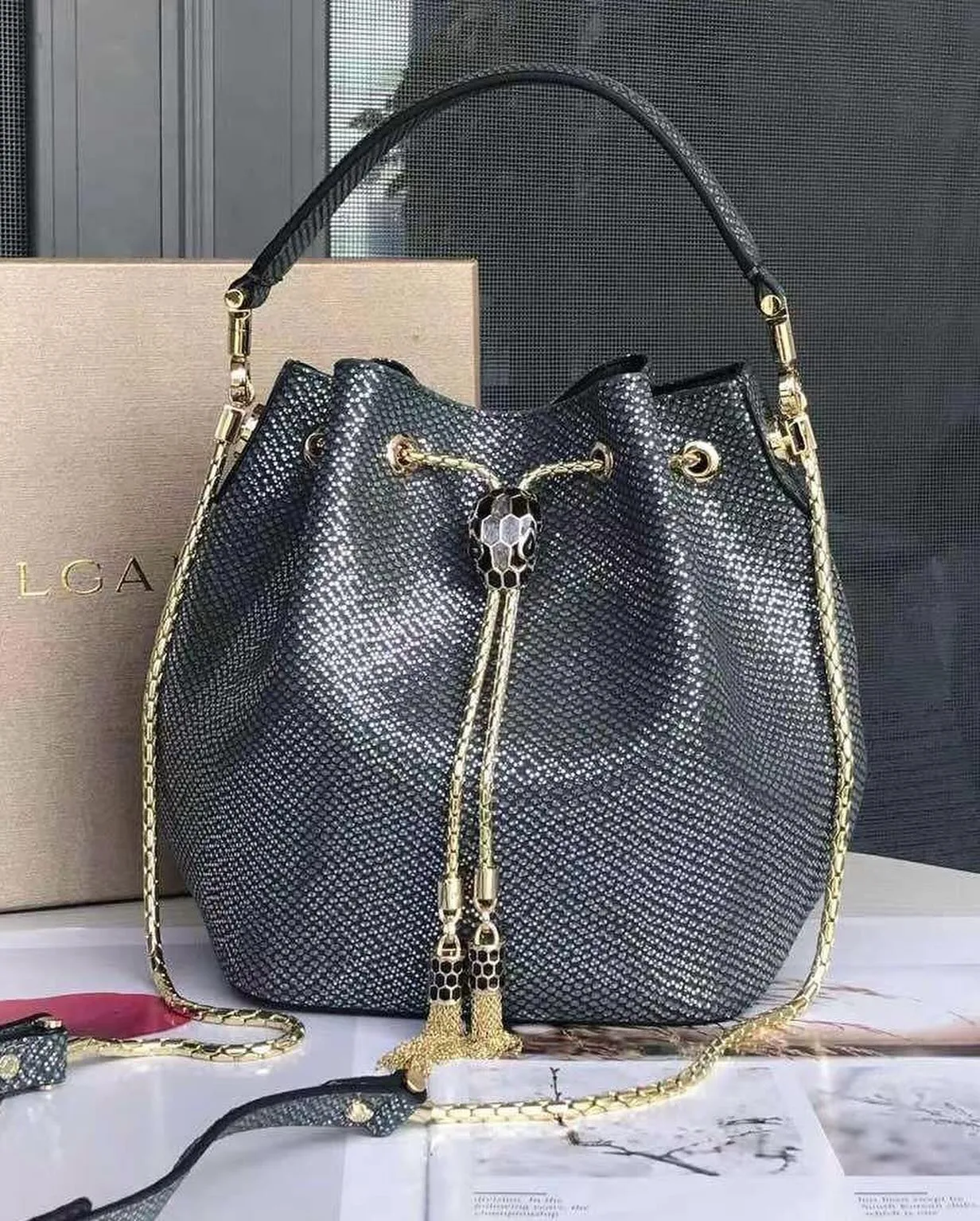 Bulgari Serpenti Forever Bucket Bag photo 2