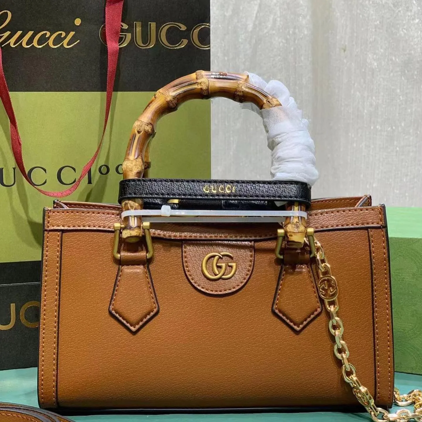 Gucci Diana Bamboo Handle Tote photo 4