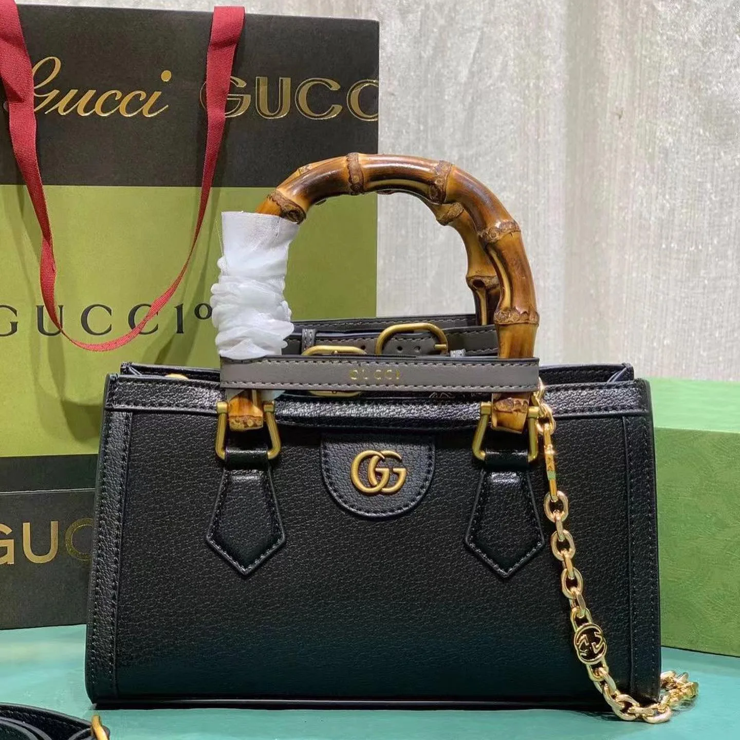 Gucci Diana Bamboo Handle Tote photo 2