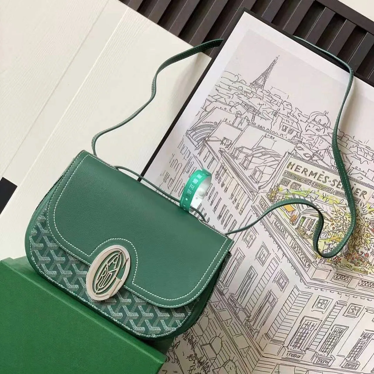 Goyard Saddle Crossbody Bag