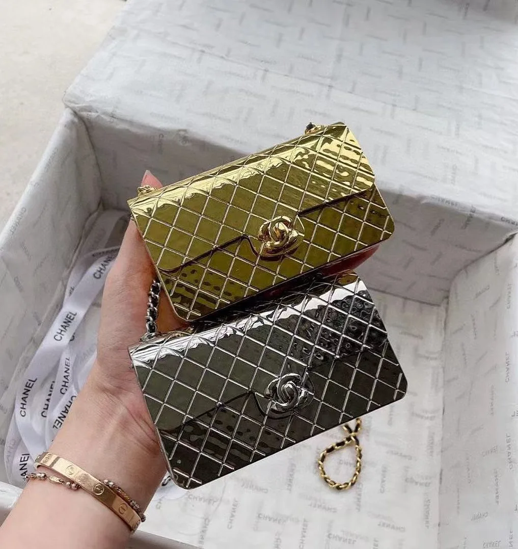 Chanel Metallic Flap Bag photo 2