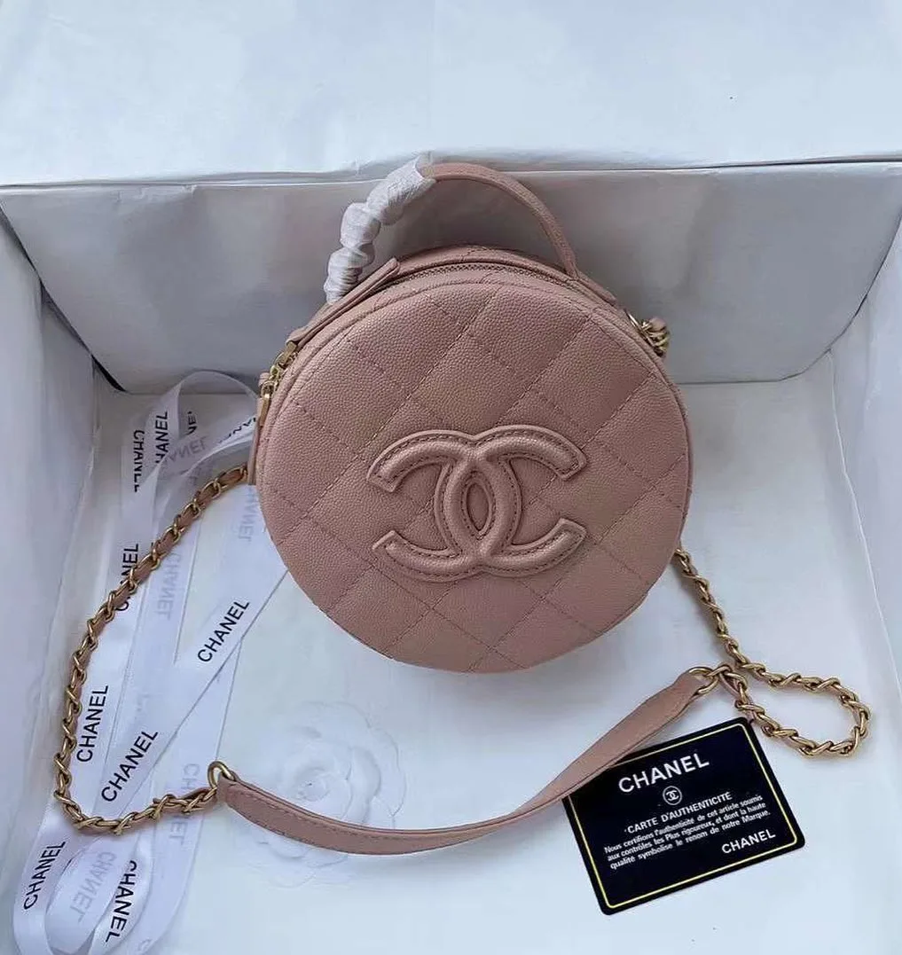 Chanel Round Clutch with Chain