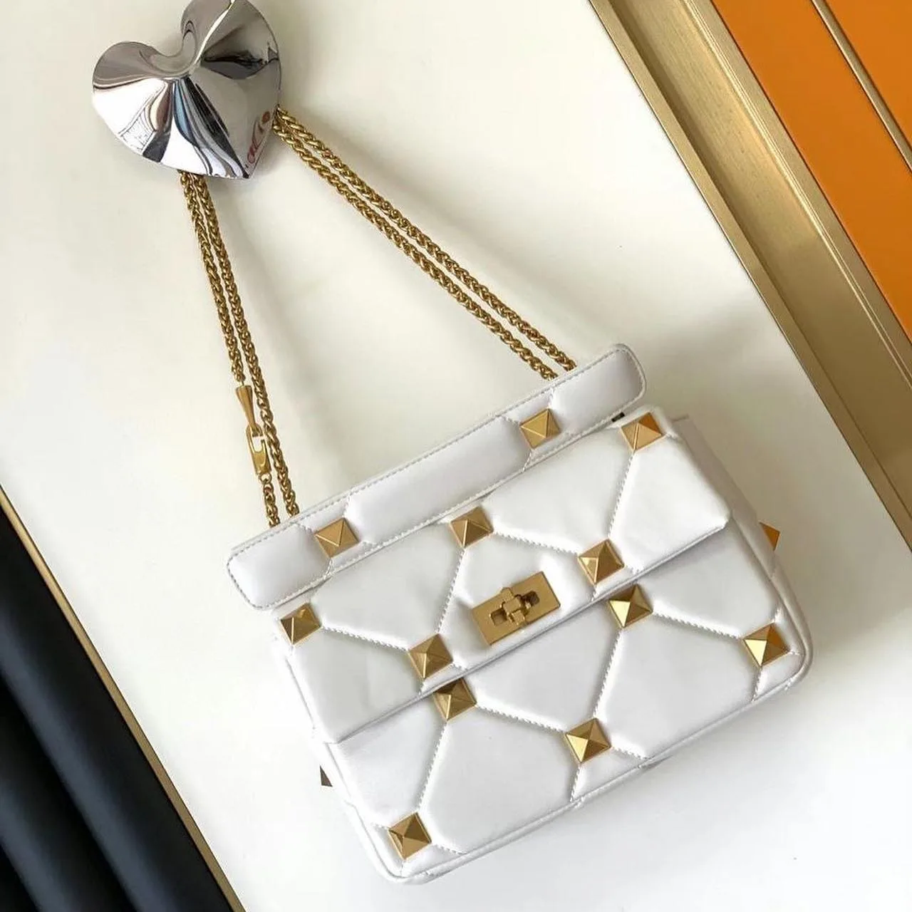 Valentino Rockstud Spike Quilted Shoulder Bag photo 3
