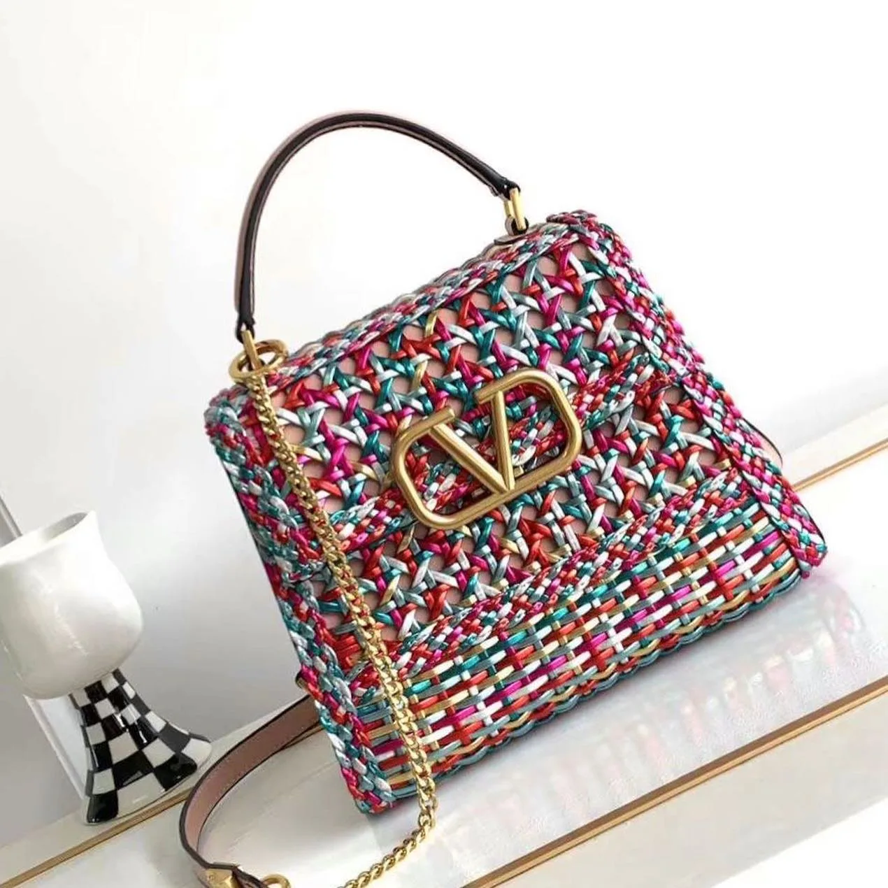 Valentino VLogo Lock Handbag photo 5