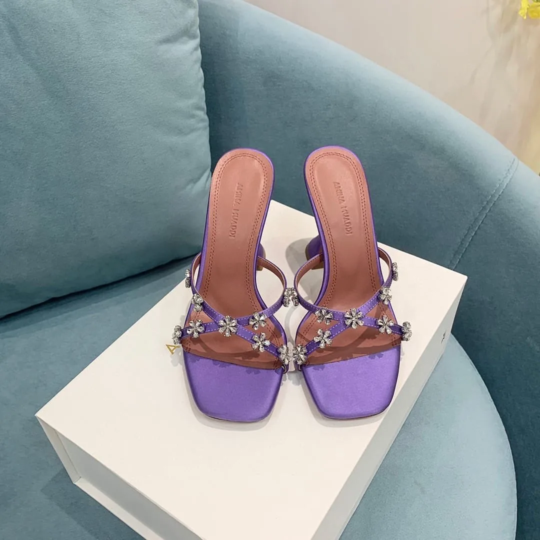 Amina Muaddi Heeled Mule