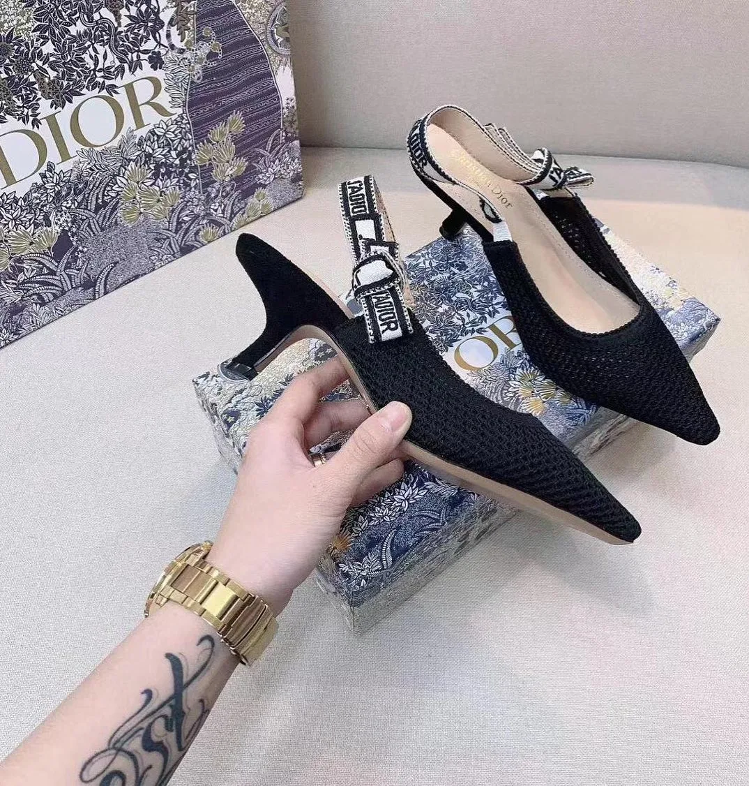 Dior Oblique slingback mule
