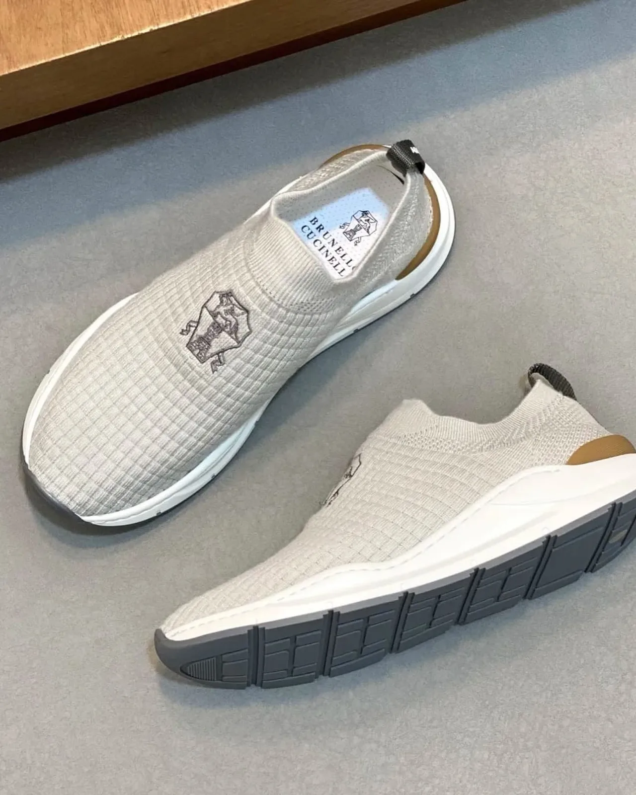Brunello Cucinelli Knit Slip-On Sneaker photo 4