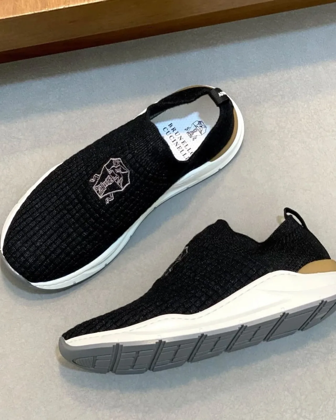Brunello Cucinelli Knit Slip-On Sneaker photo 2
