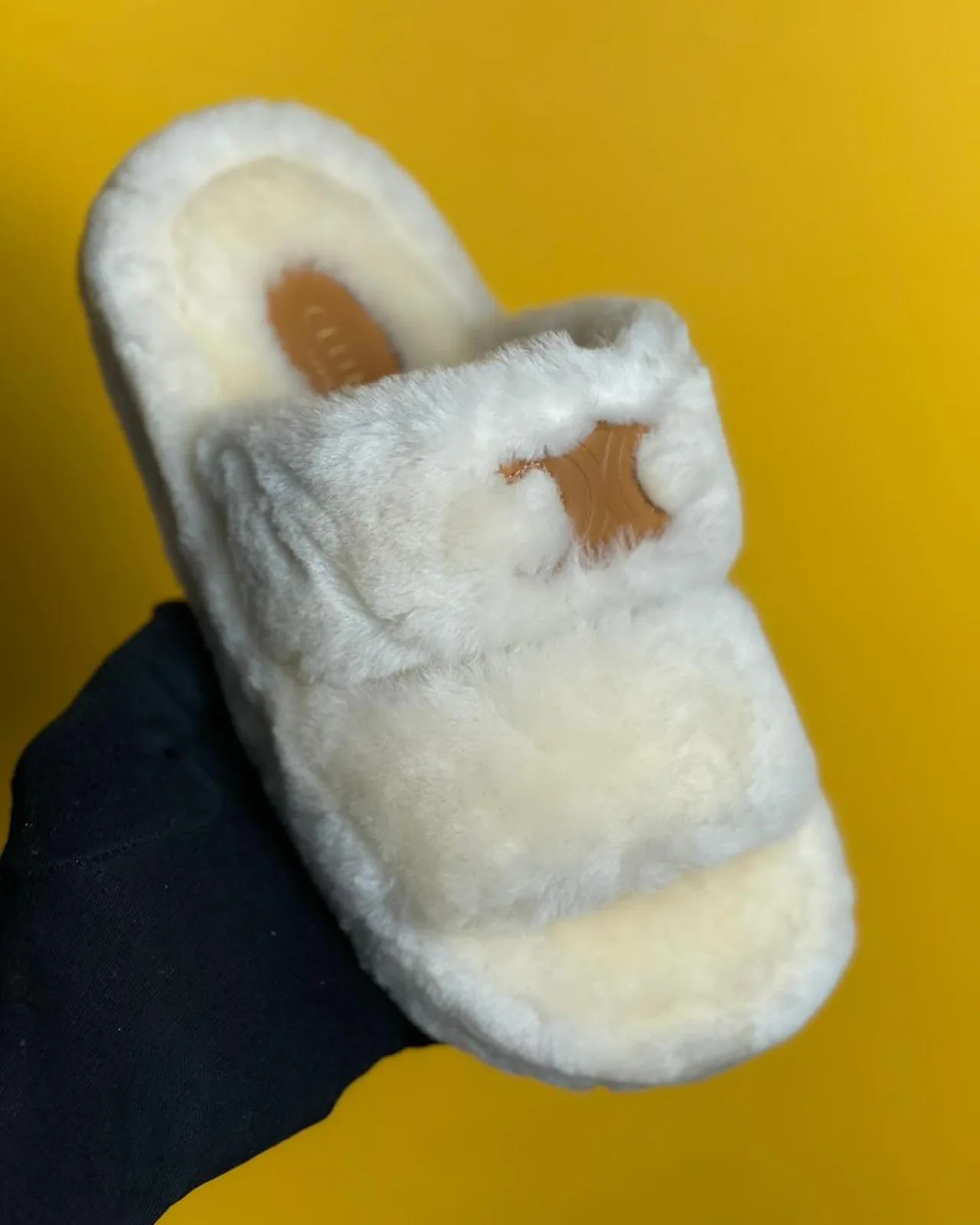 Celine Fur Slide photo 4