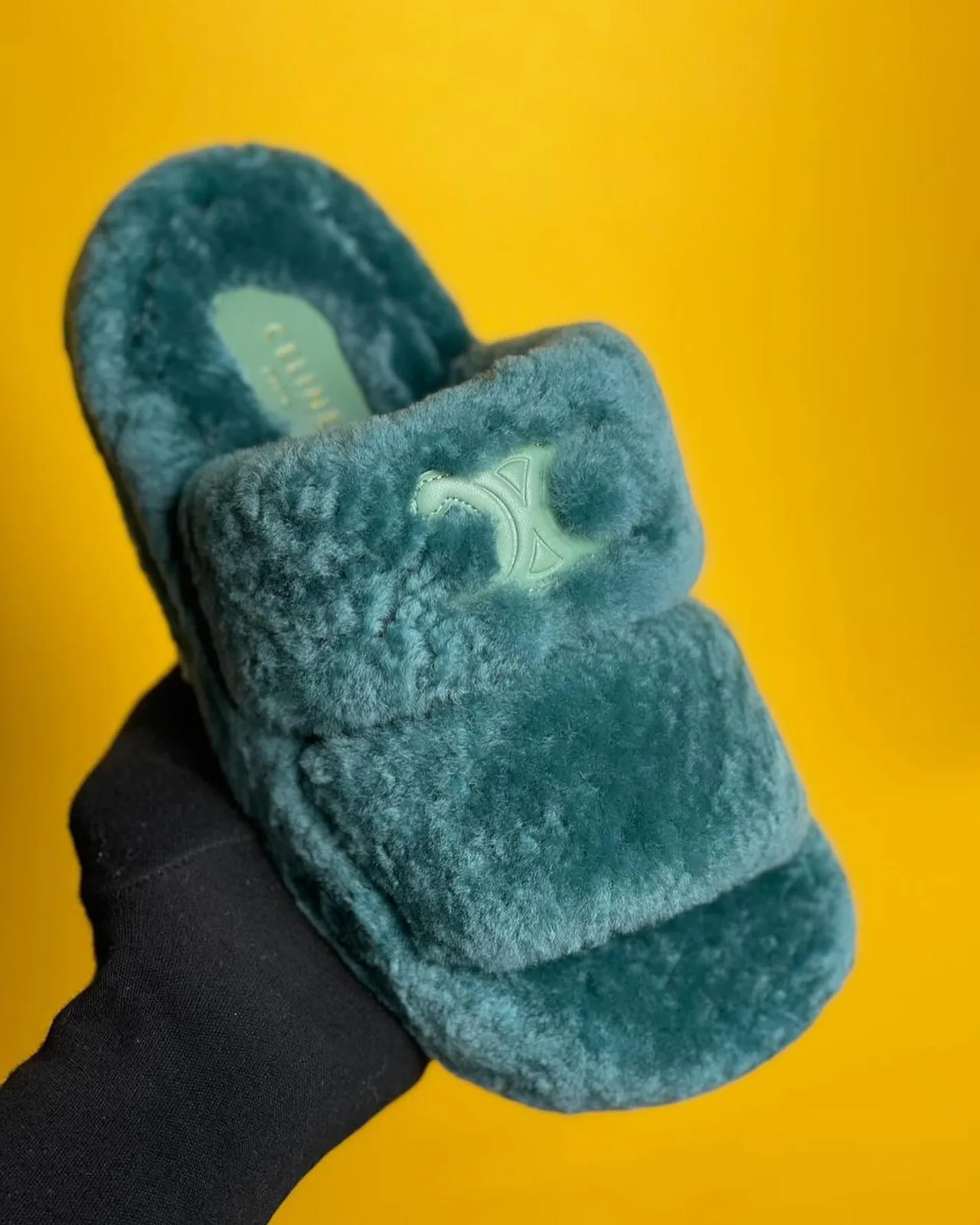 Celine Fur Slide photo 2