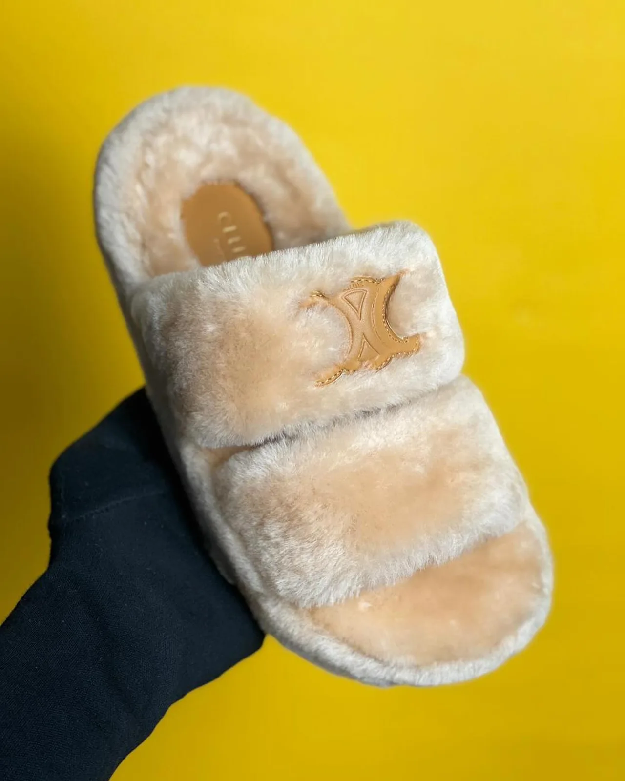 Celine Fur Slide photo 6