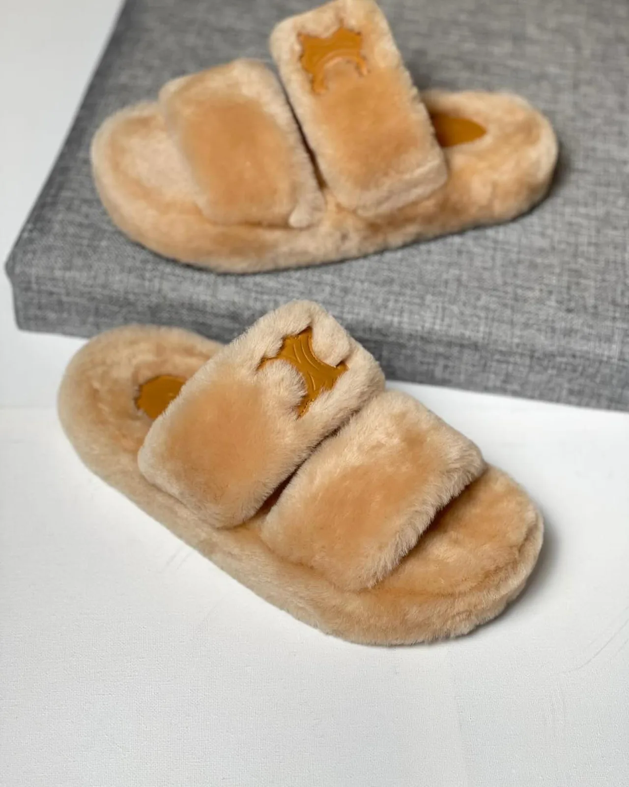 Celine Fur Slide photo 8