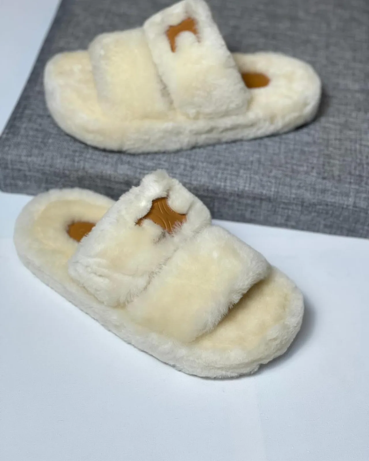Celine Fur Slide photo 3