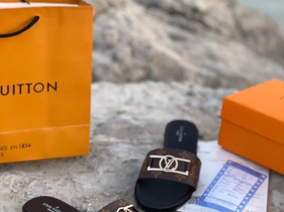 Louis Vuitton monogram slide