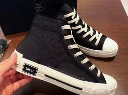 Dior B23 high-top canvas sneaker