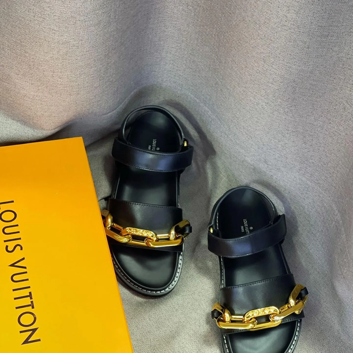 Louis Vuitton sandal with bamboo clasp