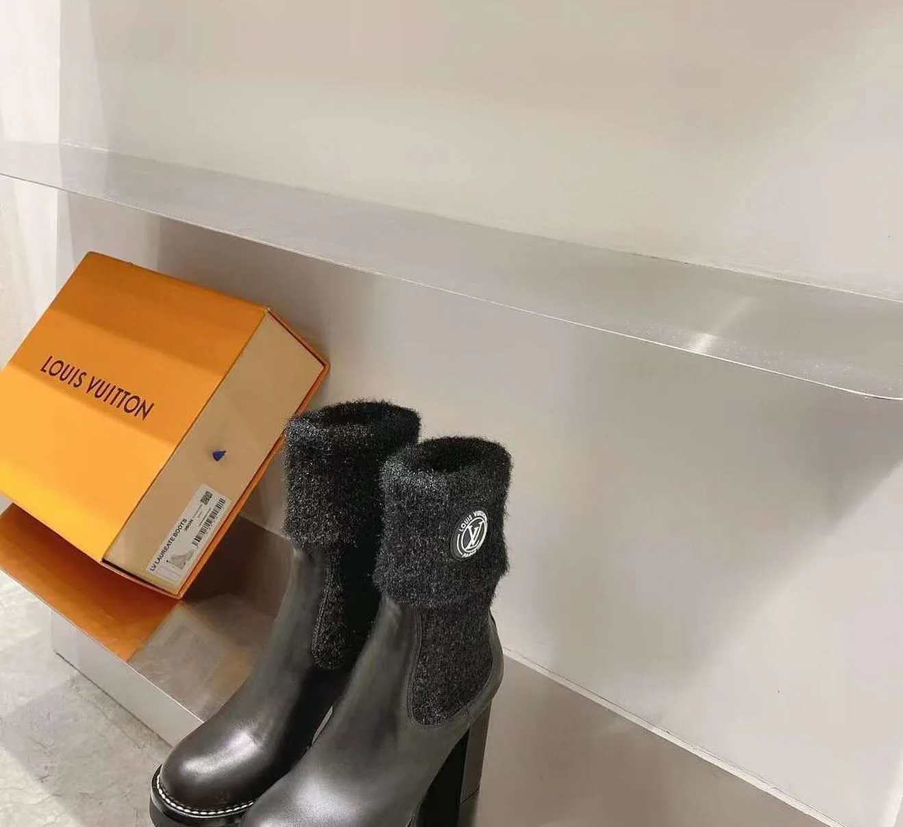 Louis Vuitton knit ankle boot