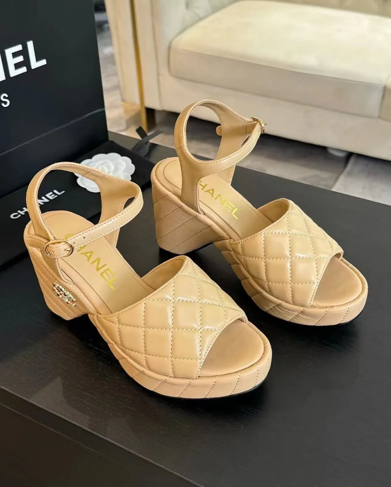 Chanel Platform Sandal