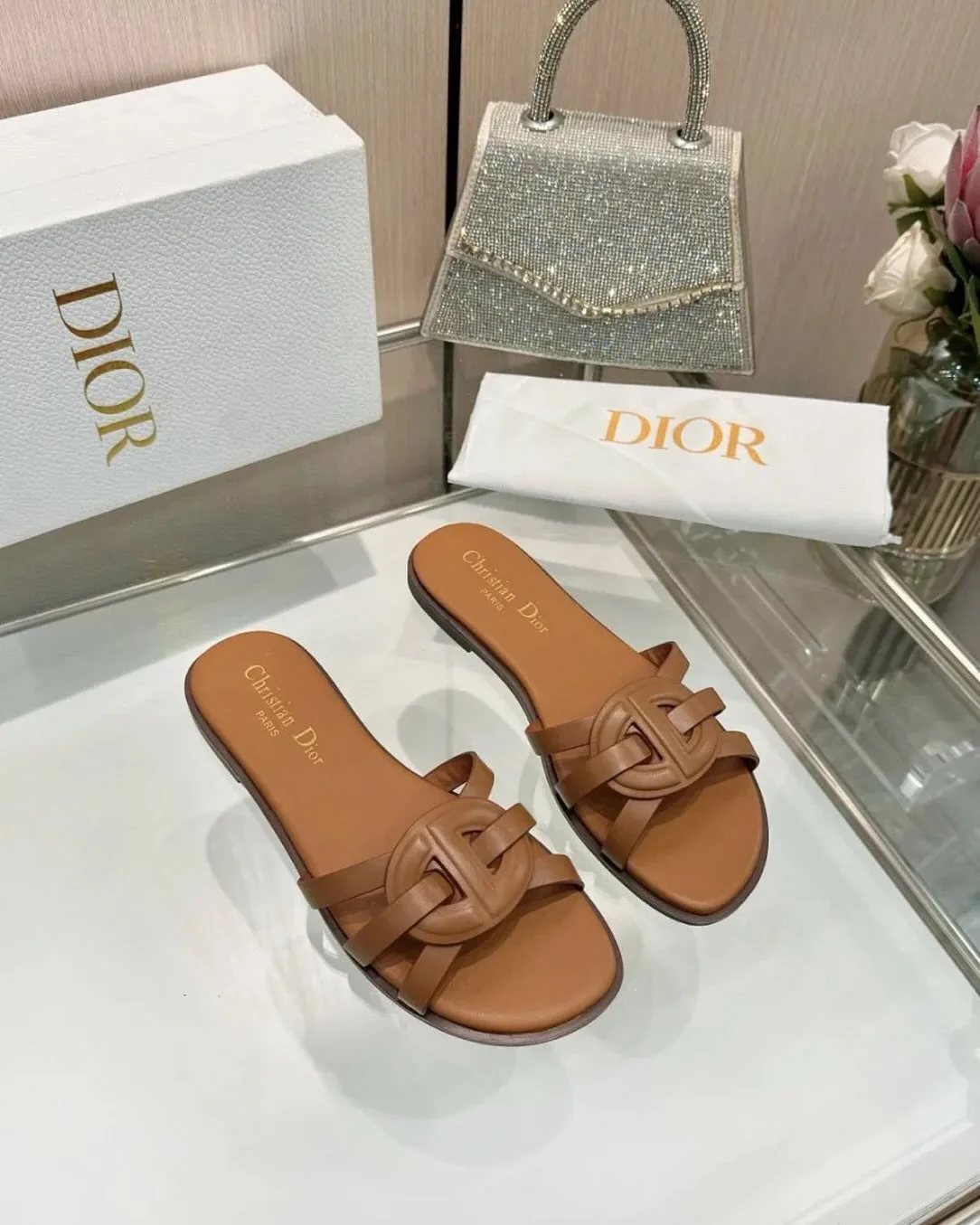 Dior CD flat slide sandal photo 2
