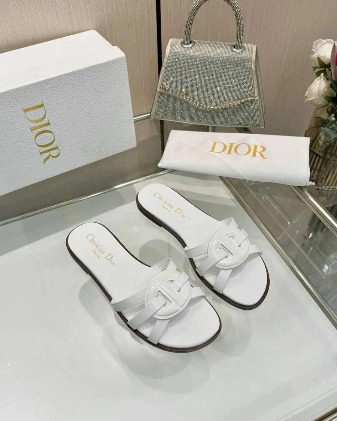 Dior CD flat slide sandal photo 3