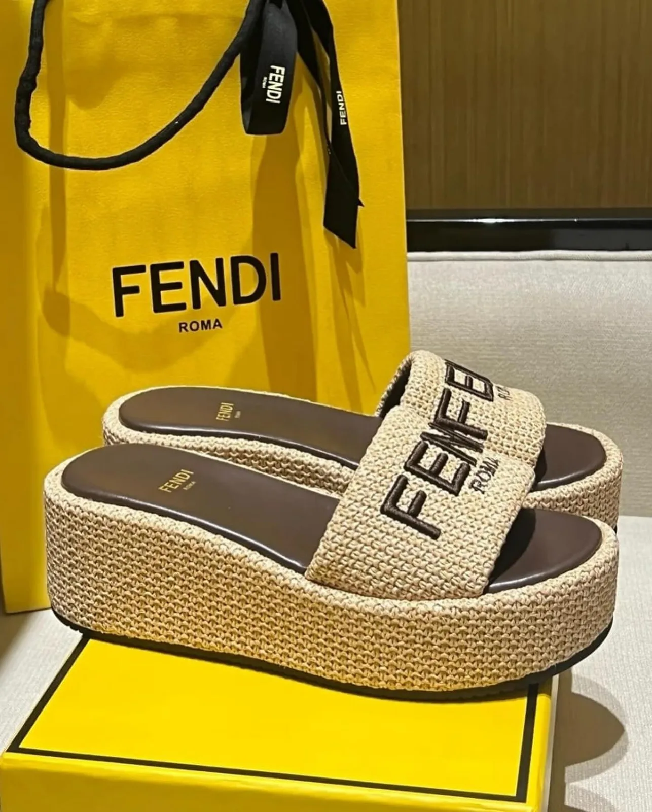 Fendi Platform Slide Sandal
