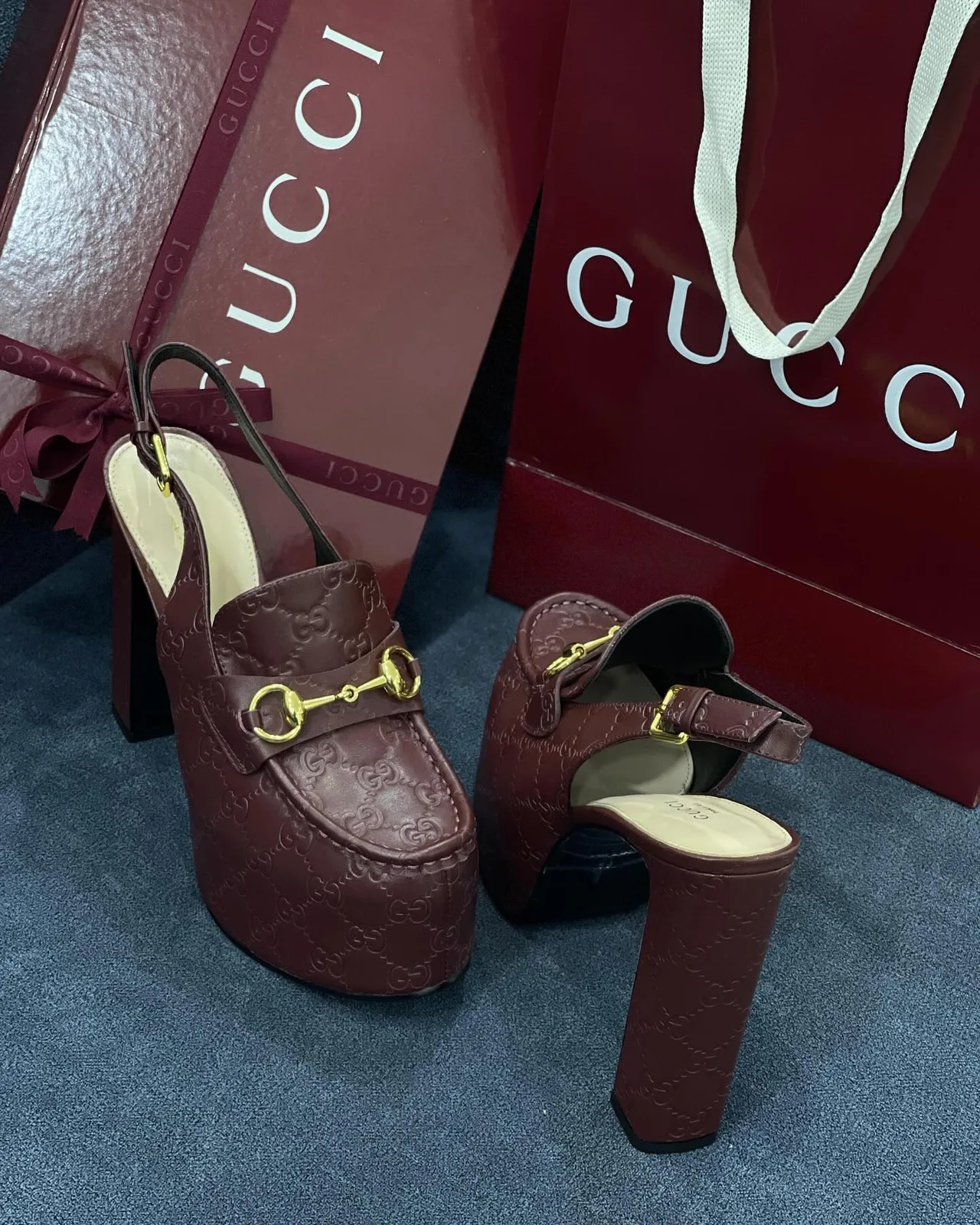 Gucci Horsebit loafer heel