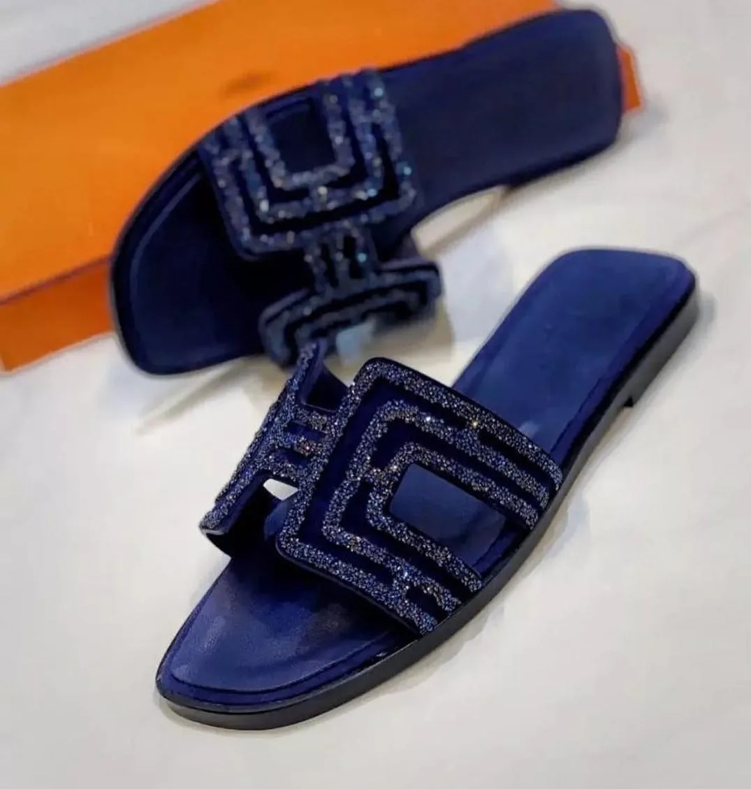 Hermès Oran Crystal Slide photo 2