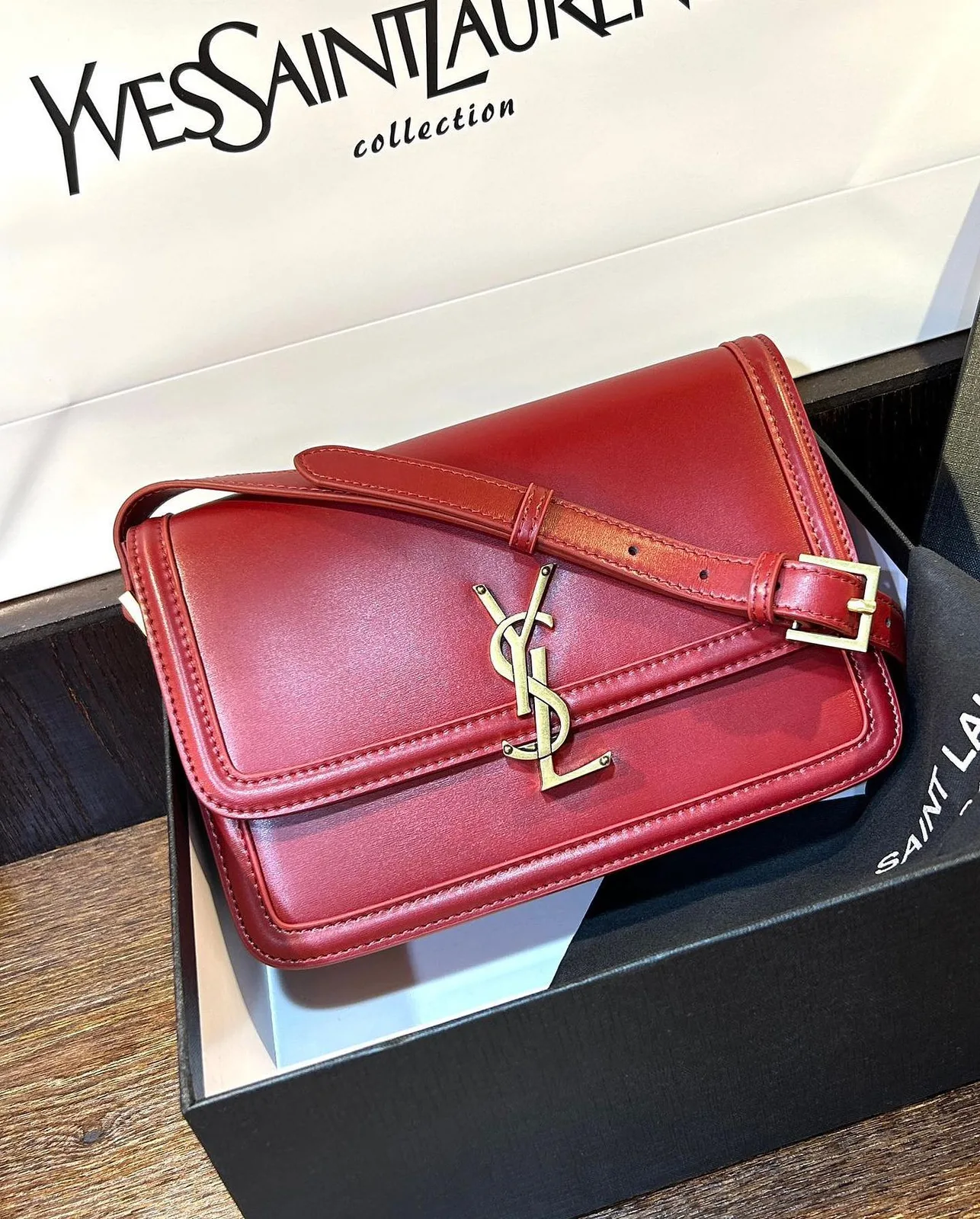 Saint Laurent Solferino structured flap bag