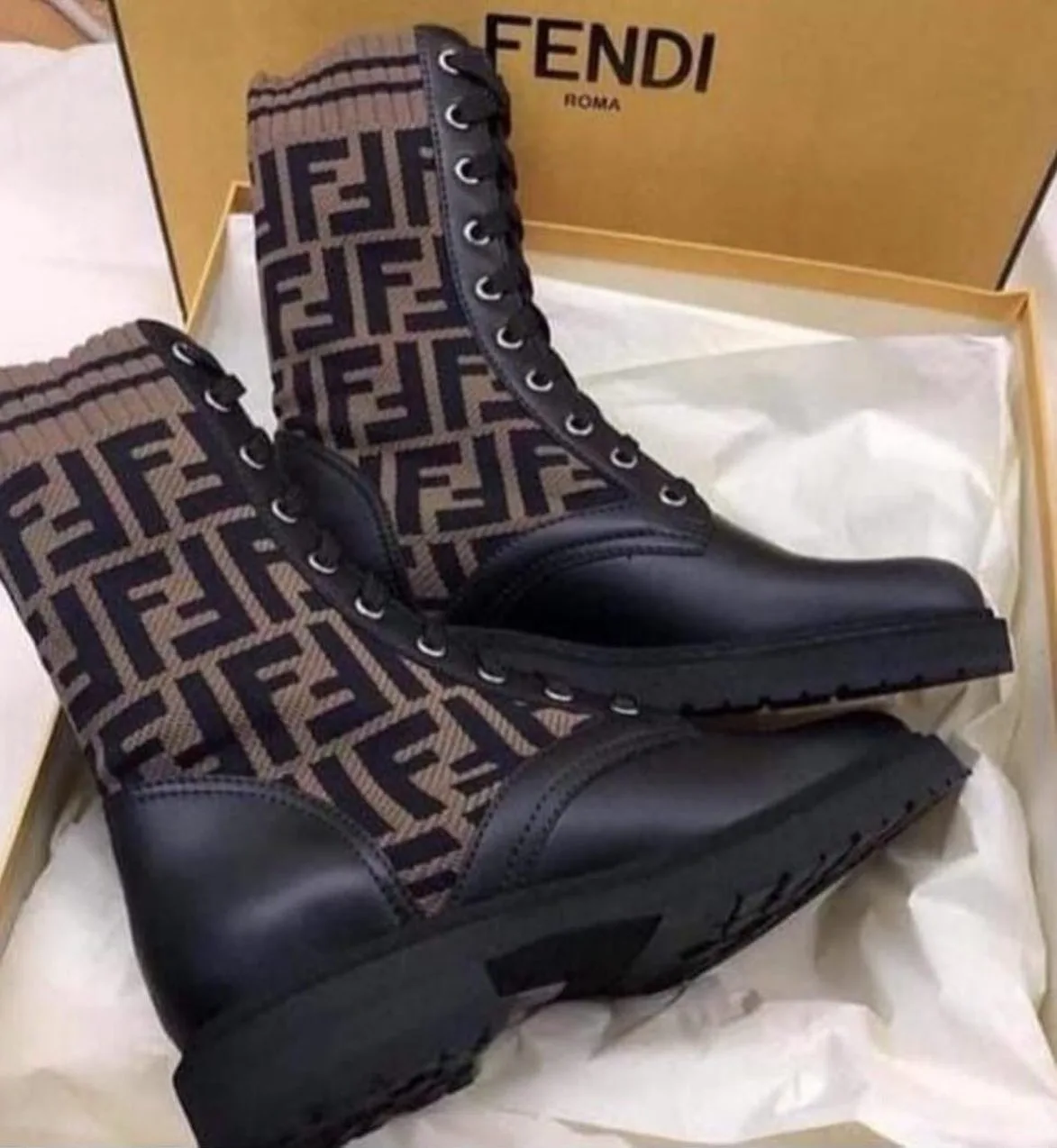 Fendi FF sock boot photo 2