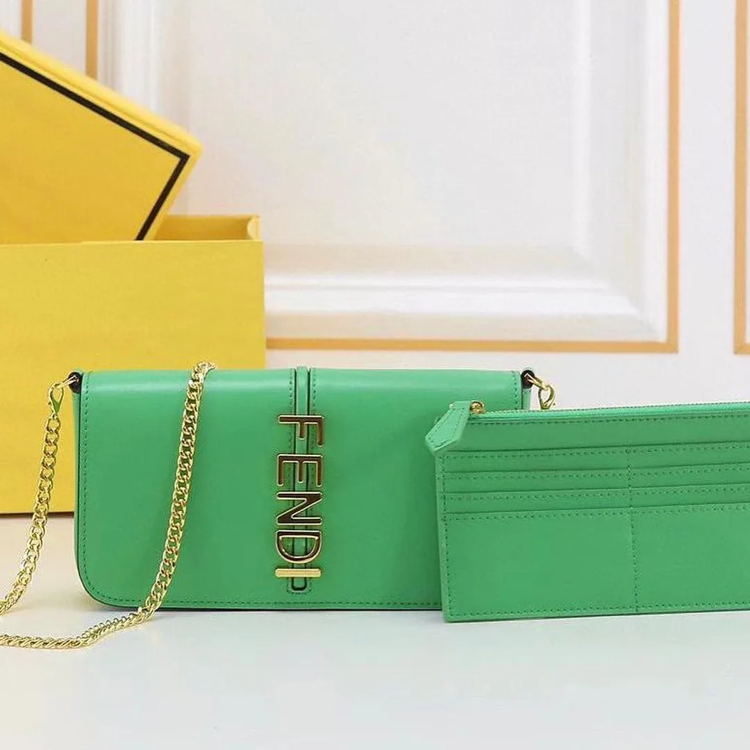 Fendi Zucca Chain Wallet