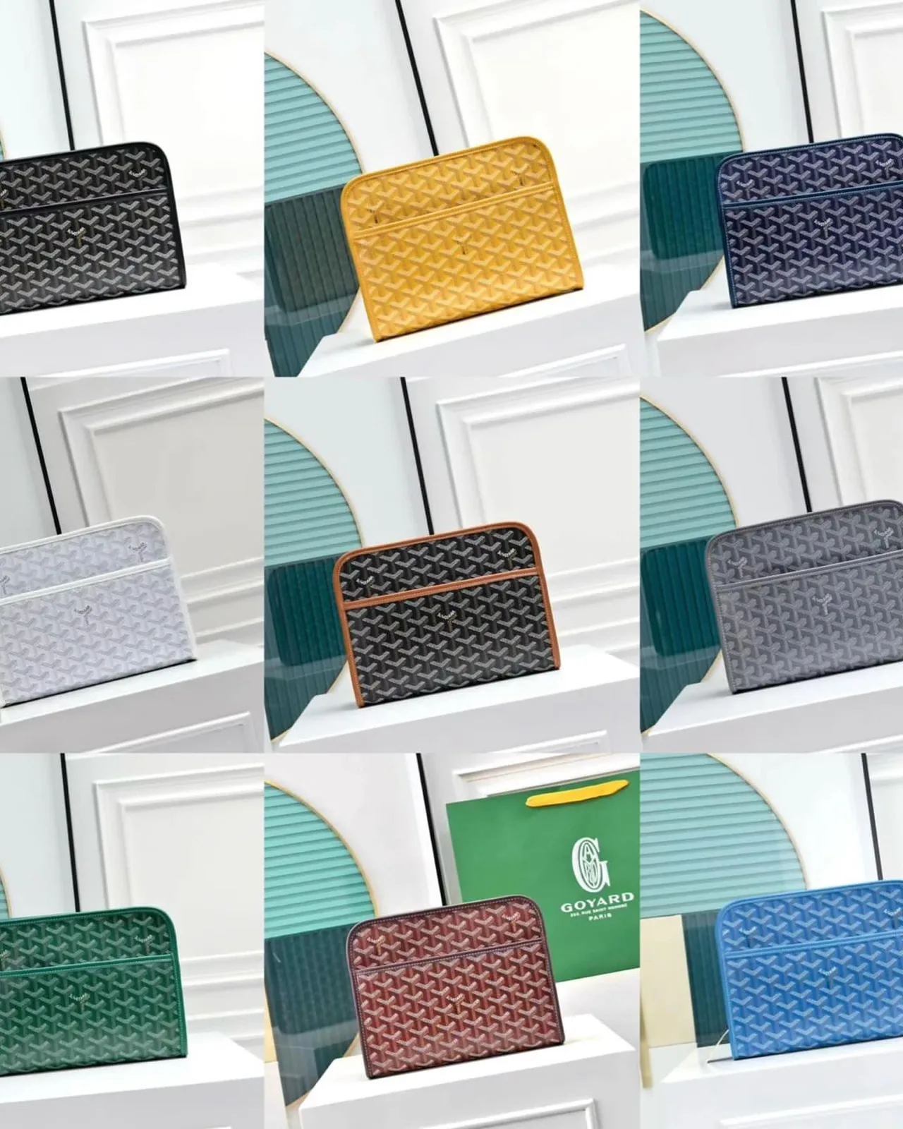 Goyard Zip Clutch