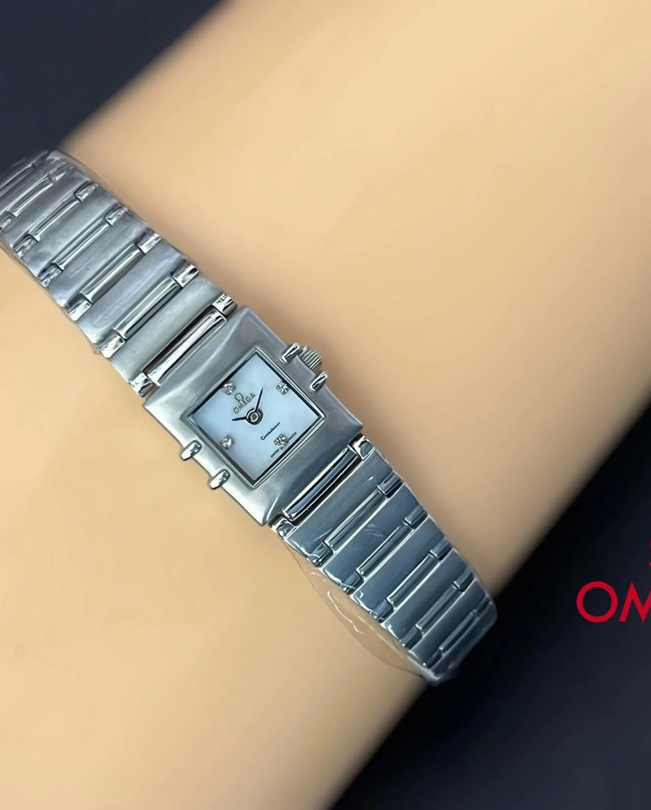 Omega Constellation ladies rectangular bracelet