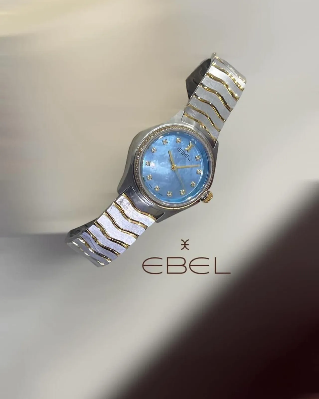 Ebel ladies round bracelet watch